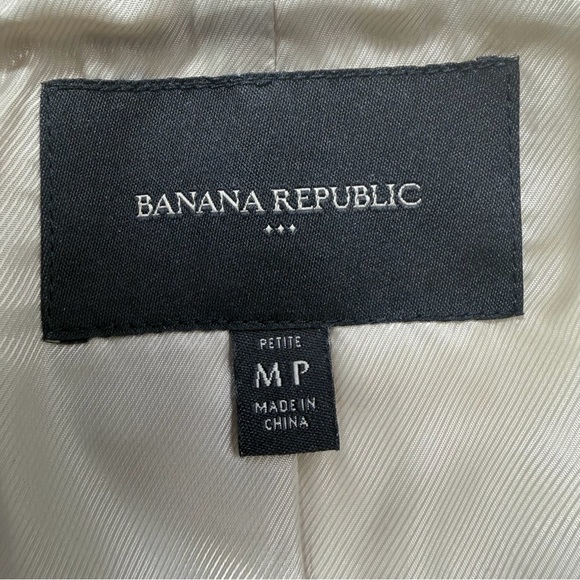 Banana Republic Ribbed Trim Vegan Suede Moto Jacket Size Medium Petite - Picture 11 of 15